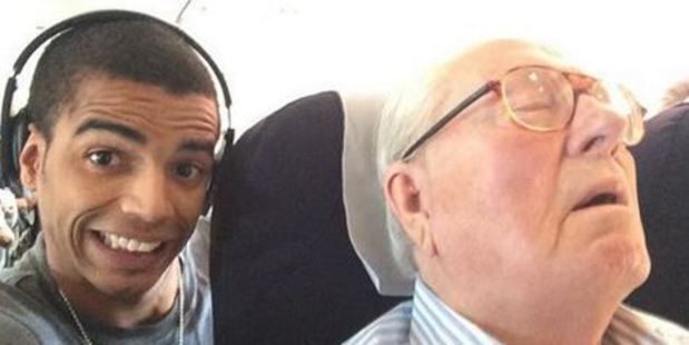 The selfie that could end up costing the dancer $83,000. Photo: Brahim Zaibat/Facebook