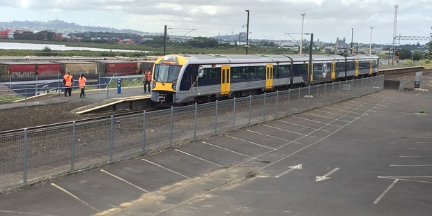 Mt Wellington train station platform. Photo / Daniel Hines