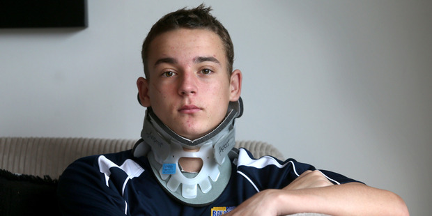 Louis Grindrod is finally home after suffering a serious neck injury while playing rugby. Photo/John Borren