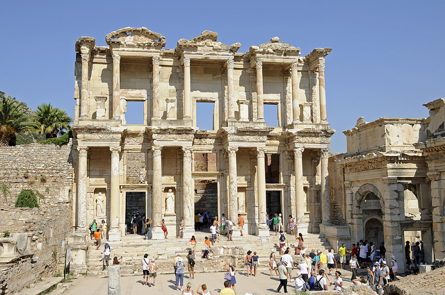 Ephesus in Turkey contains more Austrian concrete than original cut-and-placed stones, wrote nzherald.co.nz reader Wazza. Photo / Creative Commons image by Flickr user Son of Groucho