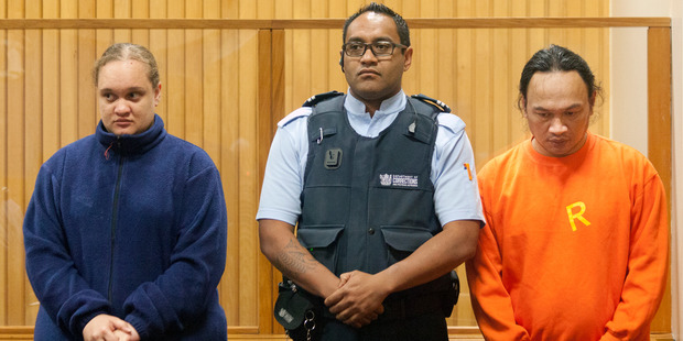 Tania Shailer (left) and David William Haerewa in court for the murder of the toddler. Photo / File