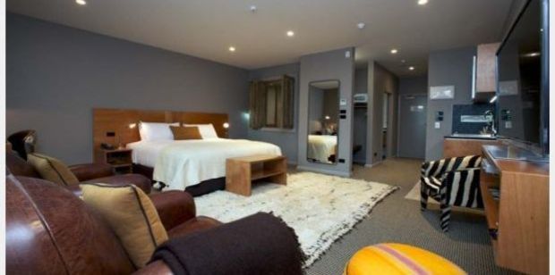 The anniversary Suite at New Plymouth's King and Queen Hotel Suites. Photo / kingandqueen.co.nz