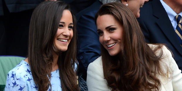 Catherine, Duchess of Cambridge, right, and her sister Pippa Middleton. Photo / Getty Images