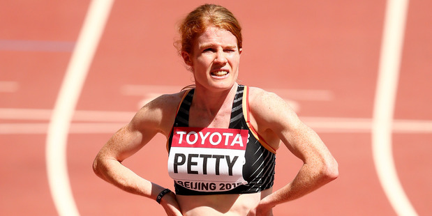 Angie Petty during day five of the 15th IAAF World Athletics Championships Beijing. Photo / Getty Images