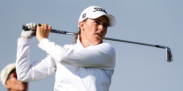 Cathryn Bristow during the New Zealand Women's Open at Clearwater Golf Club. Photo / Getty Images