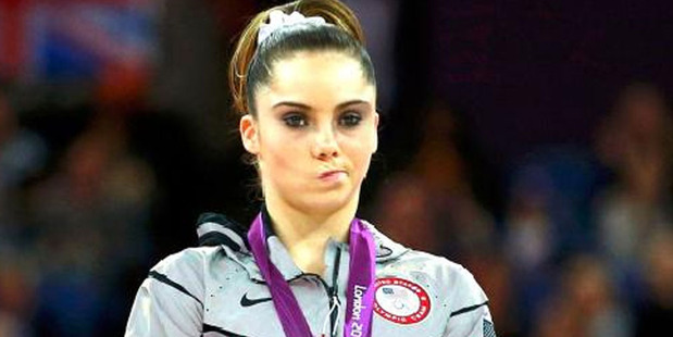 U.S. silver medallist gymnast McKayla Maroney seemed less than thrilled during the podium ceremony for the artistic gymnastics women's vault finals at the 2012 Summer Olympic.