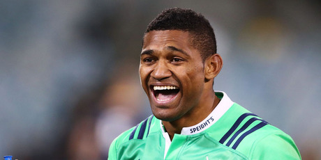 Waisake Naholo of the Highlanders celebrates victory following the Super Rugby Quarterfinal match between the Brumbies and the Highlanders. Photo / Getty Images.