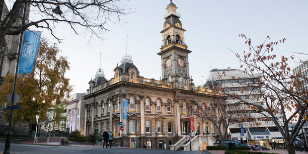 The Municipal Chambers on the Octagon, in Dunedin. Photo / Mark Mitchell