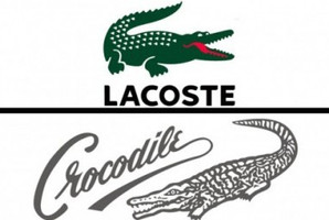 The logos of Lacoste and Crocodile International.