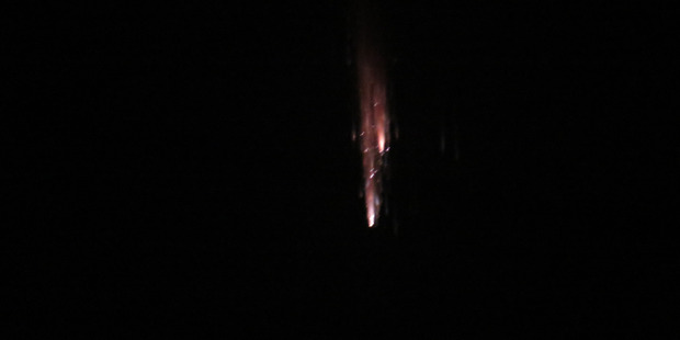 What was originally thought to be a meteor is most likely a manmade object coming back into the earth's atmosphere. Photo / vic.flash@xtra