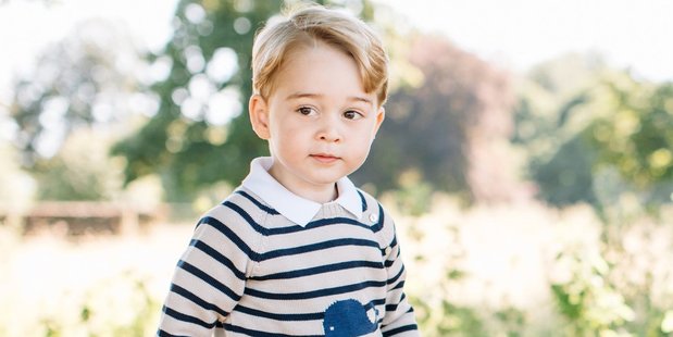 This official photo released by Kensington Palace is to mark the 3rd birthday of Prince George. Photo / Supplied
