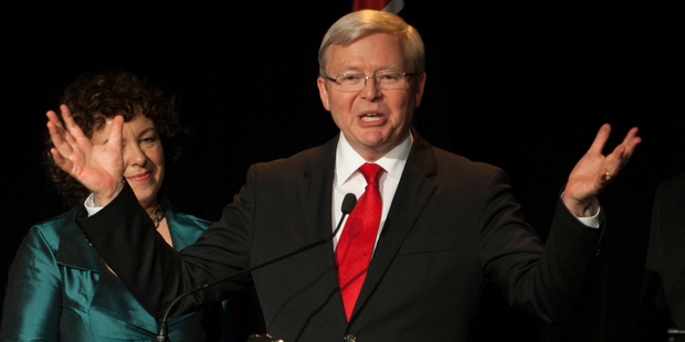 All politicians, like the rest of us, have have their faults although Rudd would seem to have more than most. Photo / Getty Images