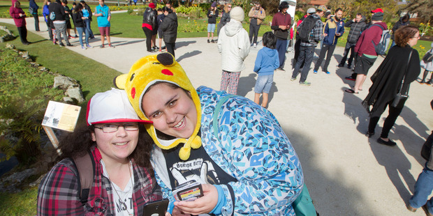 Pokemon Go Walk events brought people around the country together last weekend. Photo / NZ Herald