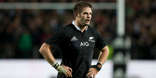 Fourteen of the 15 starters for the 2002 Crusaders played for the All Blacks including Richie McCaw. Photo / Brett Phibbs
