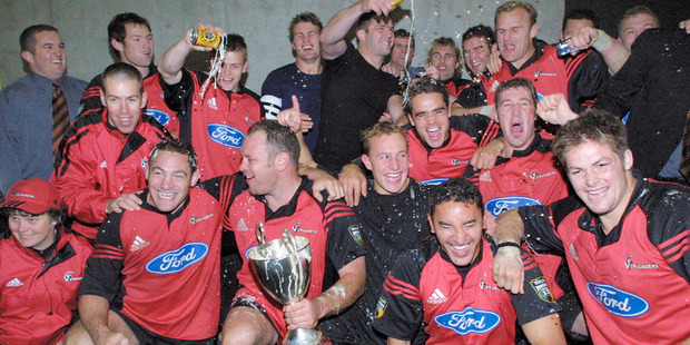 The 2002 Crusaders were ranked as the number one team in Super Rugby history by the Elo rating system. Photo / Geoff Sloan