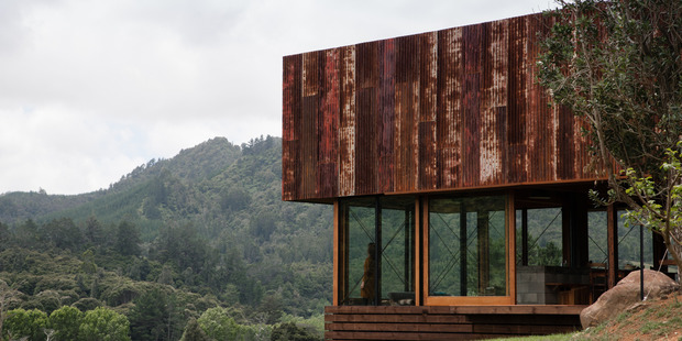 Architecture awards nominee K Valley House by Herbst Architects in the Kauaeranga Valley near Thames in the Coromandel. Photo / Supplied
