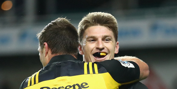Beauden Barrett and the Hurricanes finished top of the Super Rugby standings. Photo / Getty