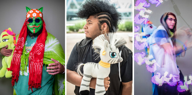 Attendees at BronyCon. Photos / The Washington Post, Andre Chung