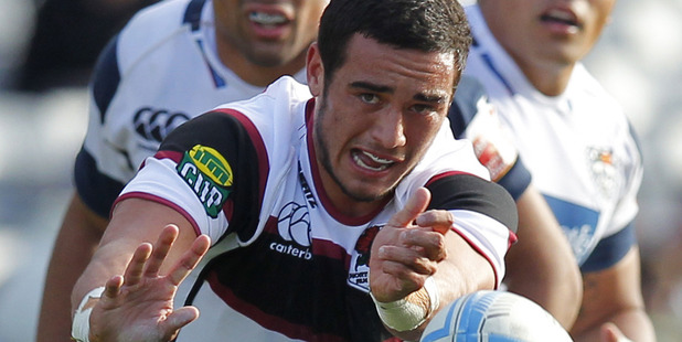 North Harbour halfback Bryn Hall.