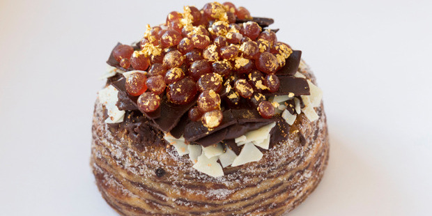 The world's most expensive doughnut contains sought-after ingredients such as Tahitian gold vanilla beans. Photo / John Phillips/Getty