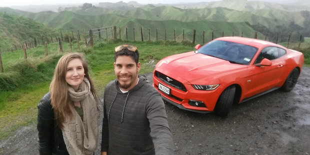 Herald reporter Alanah Eriksen on the Forgotten World Highway in Taranaki. Photo / Alanah Eriksen