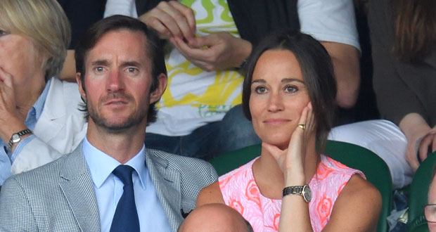 Pippa and her fiance, James Matthews. Photo / Getty