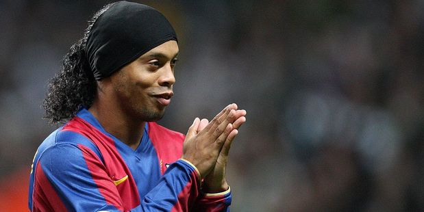 Brazilian midfielder Ronaldinho has starred in the Indian Premier Futsal league. Photo / Getty Images