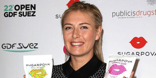 Banned tennis player Maria Sharapova is seeking to increase her business skills to help promote her Sugarpova brand of luxury candy. Photo / Getty Images