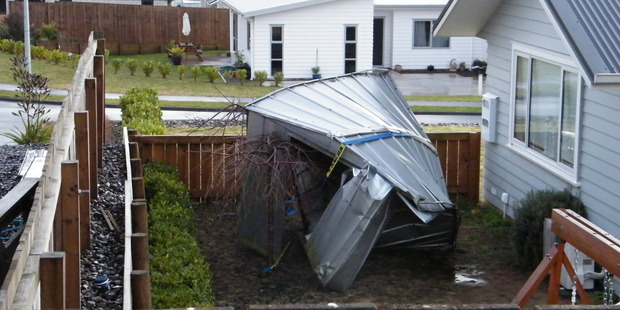 A tornado roared through Te Awamutu last night. Photo / Supplied