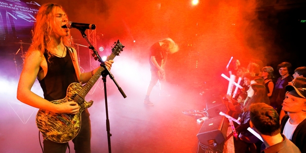 Alien Weaponry are hoping for a spot in the national final in Auckland. Photo / Tania Whyte