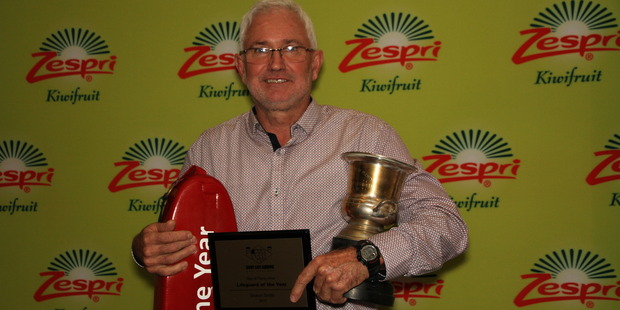 Papamoa club captain Shaun Smith at the Bay of Plenty/Coromandel Awards of Excellence for Surf Lifesaving New Zealand at Trinity Wharf, where he was named Lifeguard of the Year. Photo/supplied