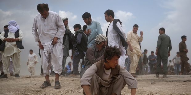Funerals after suicide bombings are an unfortunate reality of life in Afghanistan. Sometimes the suicide bombers are former police sex slaves being sent to their death by the Taliban. Pictures / AP
