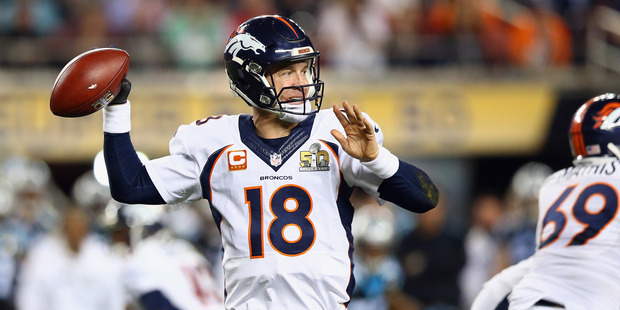 Quarterback Peyton Manning during Super Bowl 50 at Levi's Stadium. Photo / Getty Images