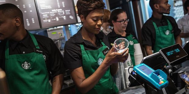 Starbucks' new uniform rules would allow for more "self-expression."Photo / Getty Images