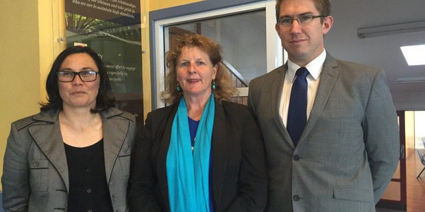 TOP TEAM: Ruapehu College deputy principal Marama Allen (left), principal Kim Basse and deputy principal Jason White.