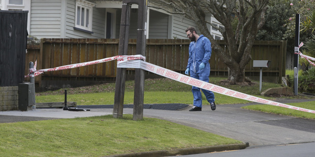 Police in Onehunga are investigating a serious assault after an incident that occurred in Trafalgar Street around 3am this morning. Photo / Brett Phibbs