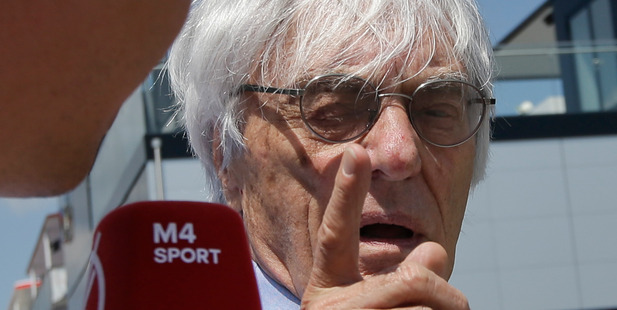 Formula One boss Bernie Ecclestone. Photo / AP