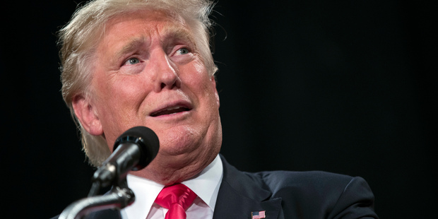 Donald Trump has seen his stock rise since the Republican National Convention in Cleveland last week and is leading is several polls. Photo / AP