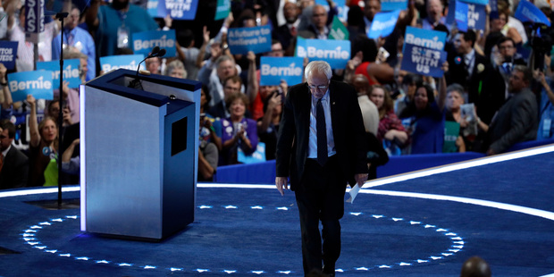 Bernie Sanders endorsed Hillary Clinton but said 'election days come and go'. Photo / AP