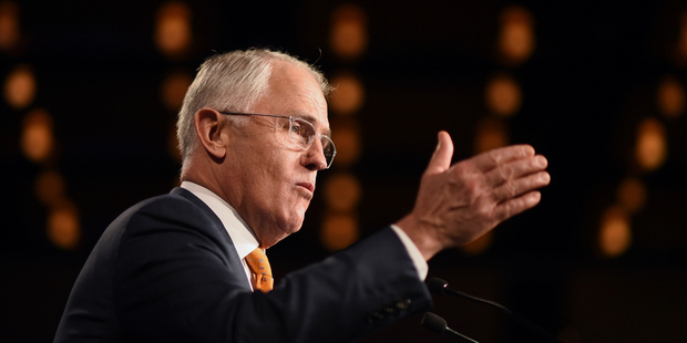 Australian Prime Minister Malcolm Turnbull unveils two new tranches of anti-terrorism legislation. Photo / AP