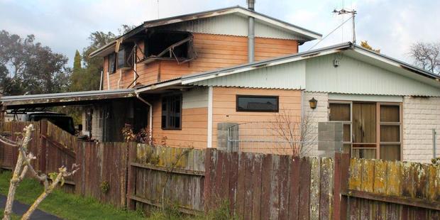 Early investigations revealed the fire had started on the ground floor. Photo / Alecia Rousseau of the Manuwatu Guardian