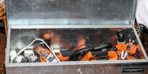 Power tools, including Makita brand, have been recovered in Wellington. Photo / Supplied