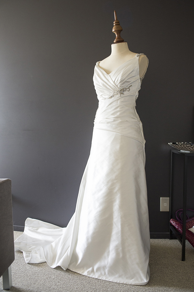 The Dimitrov-designed dress that Amber Cameron is offering to any bride affected by the Primrose & Finch closure. Photo / Supplied