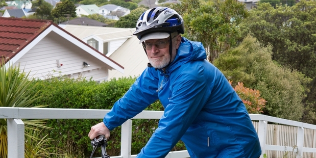 Mountain-biking survivor Tom McGrath advises men to have prostate check-ups. Photo / Mark Mitchell