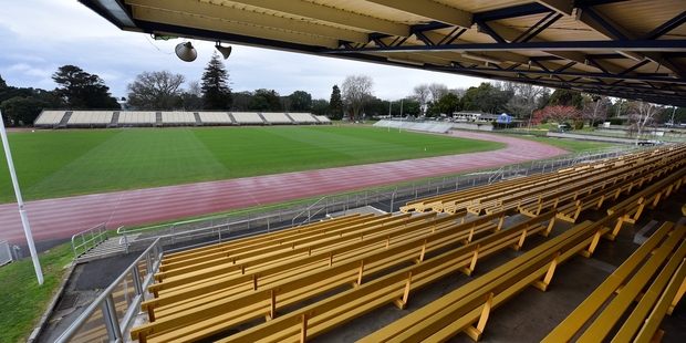 The grandstand of Tauranga Domain has barely changed since the 60s when it was built.