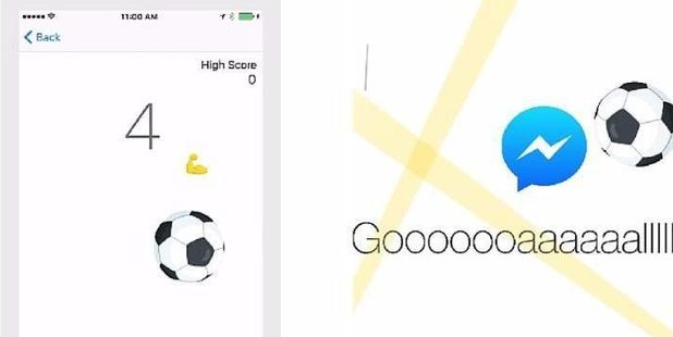 The Facebook Football game was launched to celebrate the Euro Cup. Photo / Facebook