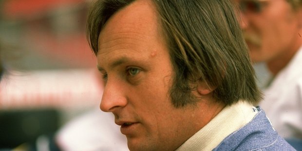 Portrait of Ensign Ford driver Chris Amon of New Zealand. Photo / Tony Duffy (Allsport)