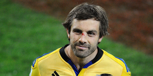 Former Hurricanes captain Conrad Smith after the Super Rugby final last year against the Highlanders. Photo / Getty Images
