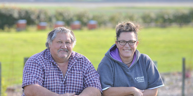 Kevin and Donna Williams of K Williams Shearing. Photo / Liam Clayton
