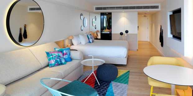 The fit-out of QT Bondi complements its coastal location.